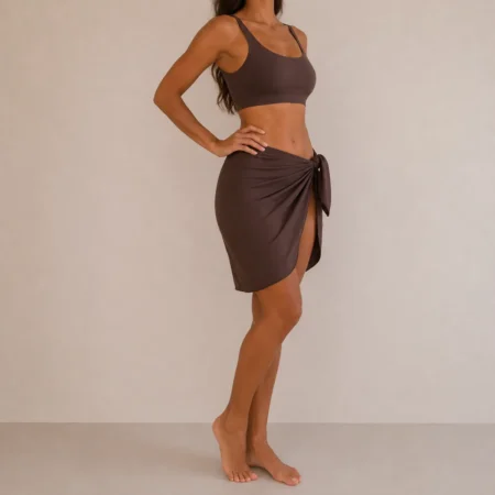 Cache-maillot Brun Choco