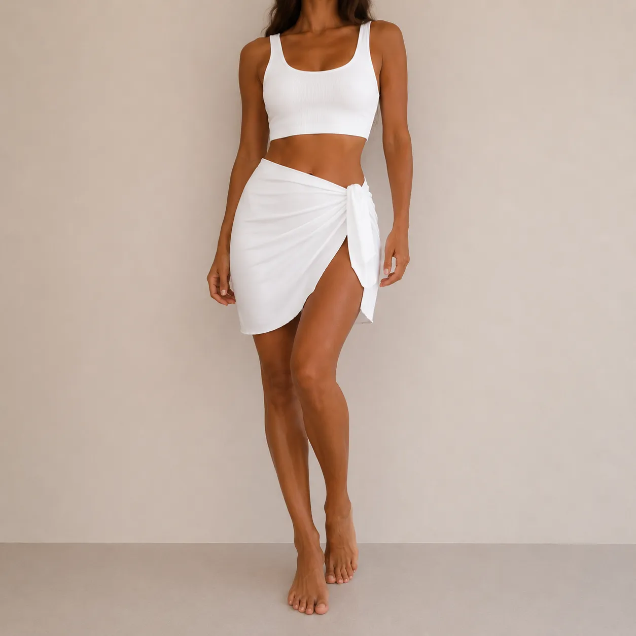 Cache-maillot Coco Blanc – Image 2