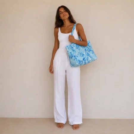 Flora - Tote bag avec trousse