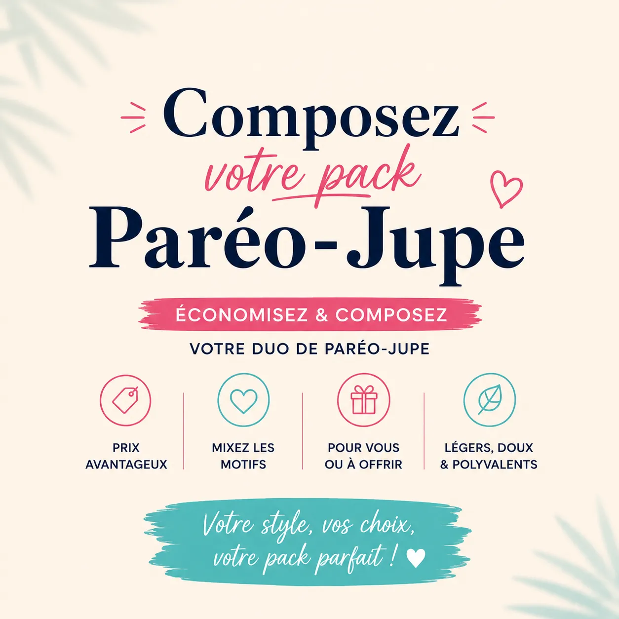 Pack 2 Jupes-Paréos