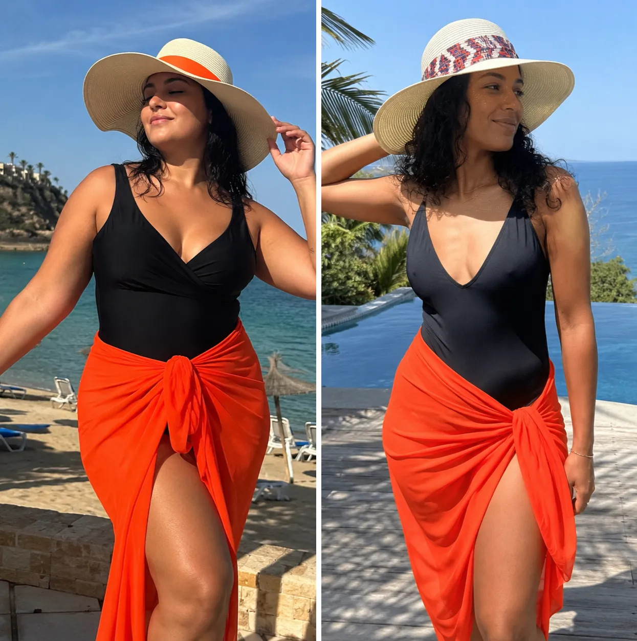 Orange – Pack Paréo & Chapeau – Image 4