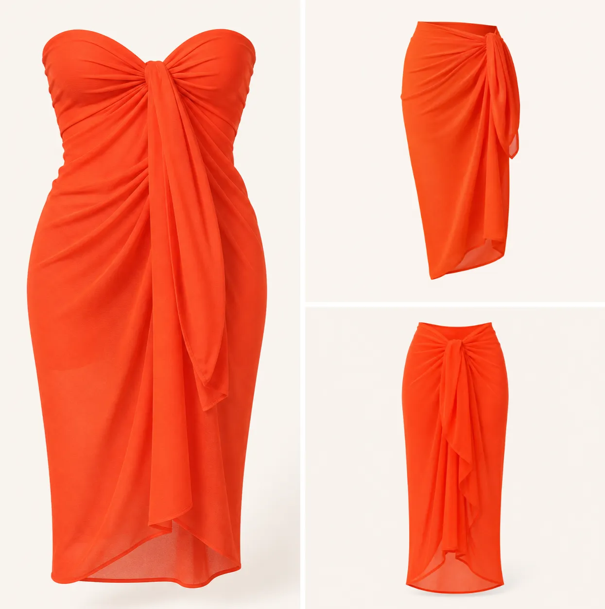 Orange – Pack Paréo & Chapeau – Image 6
