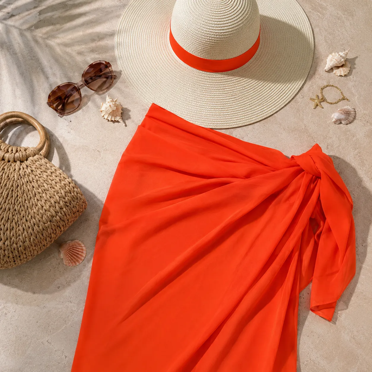 Orange – Pack Paréo & Chapeau – Image 7