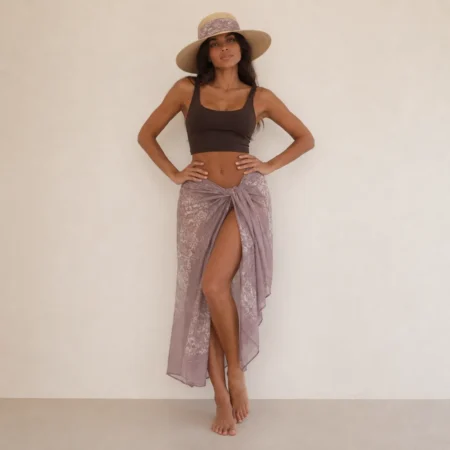 Nude Poudrée - Pack paréo et chapeau