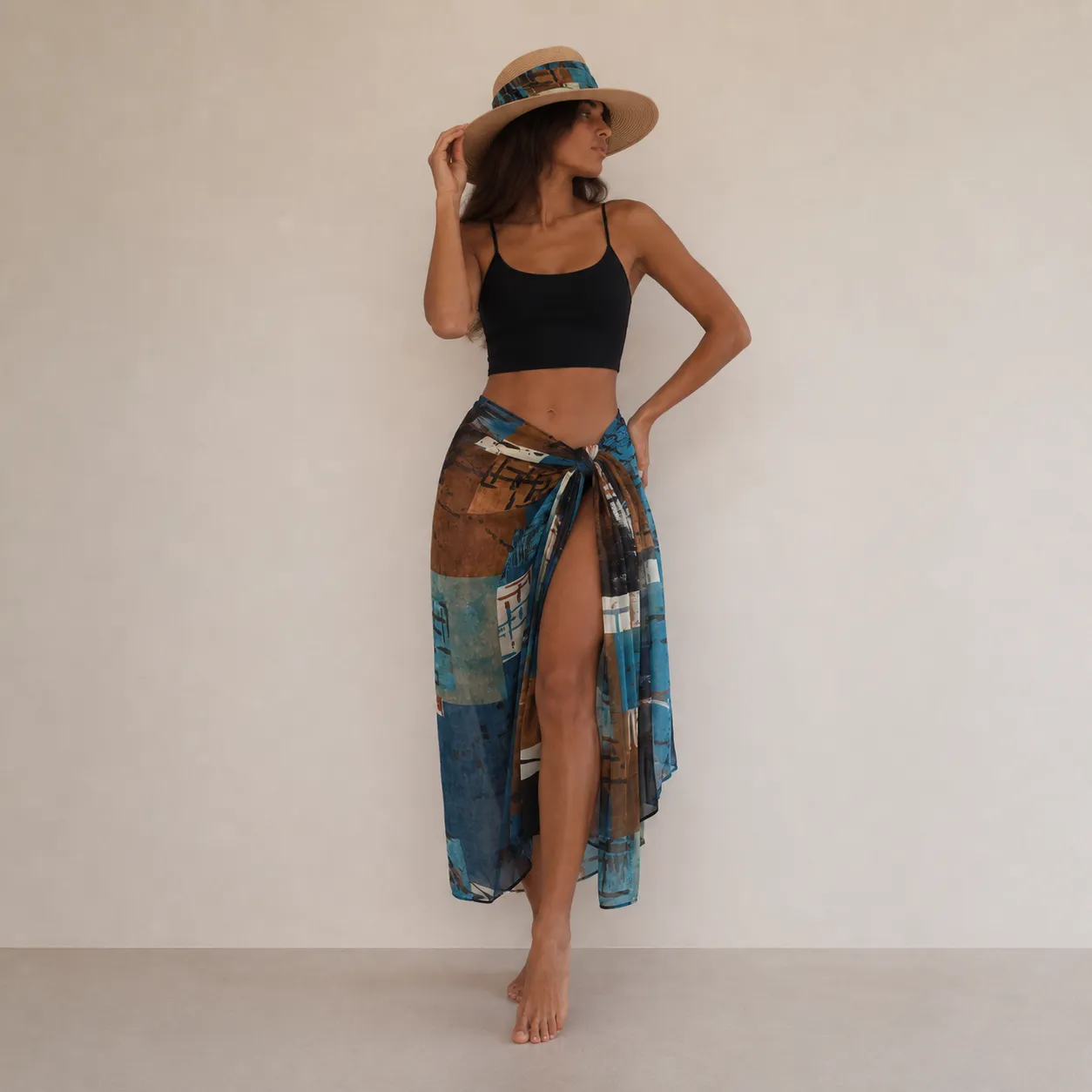 Séoul - Pack paréo et chapeau