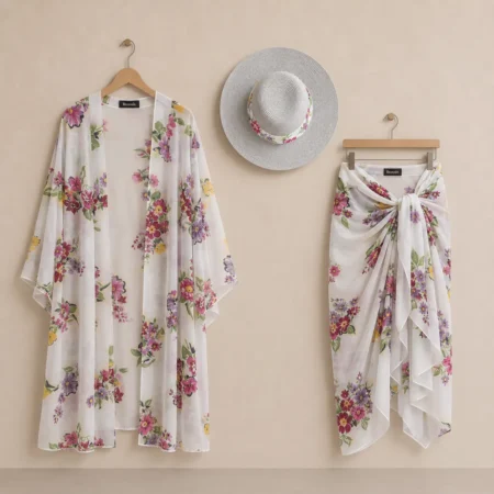 Florence - Kimono, Paréo et Chapeau