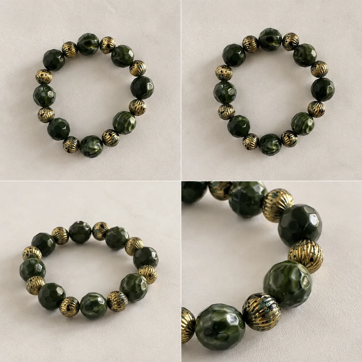 Bracelet Jade Doré – Image 2
