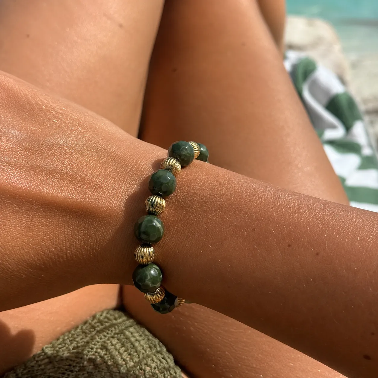 Bracelet Jade Doré – Image 5