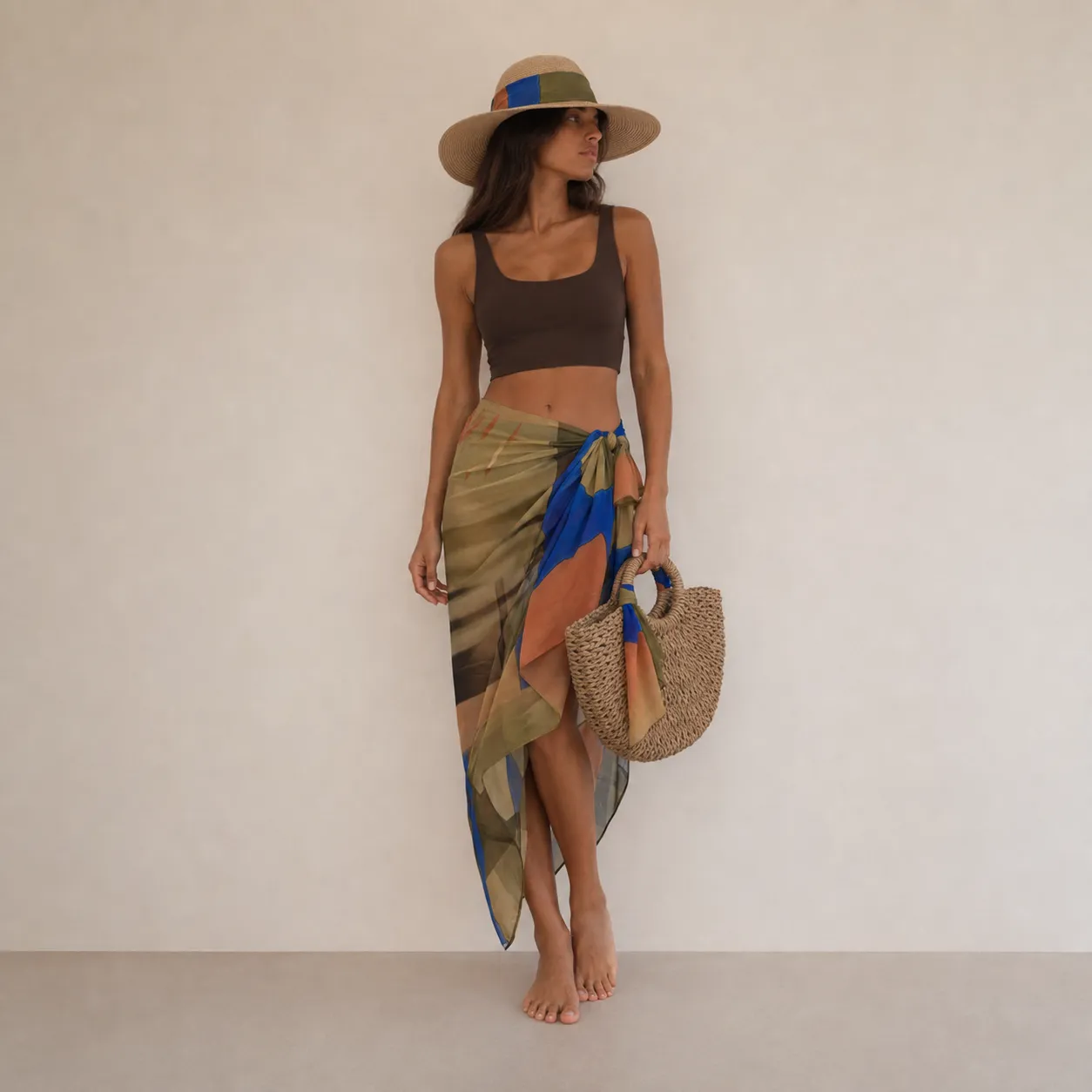 Pack Dakhla : Paréo, Cabas Bohème et Chapeau Dakhla – Image 3