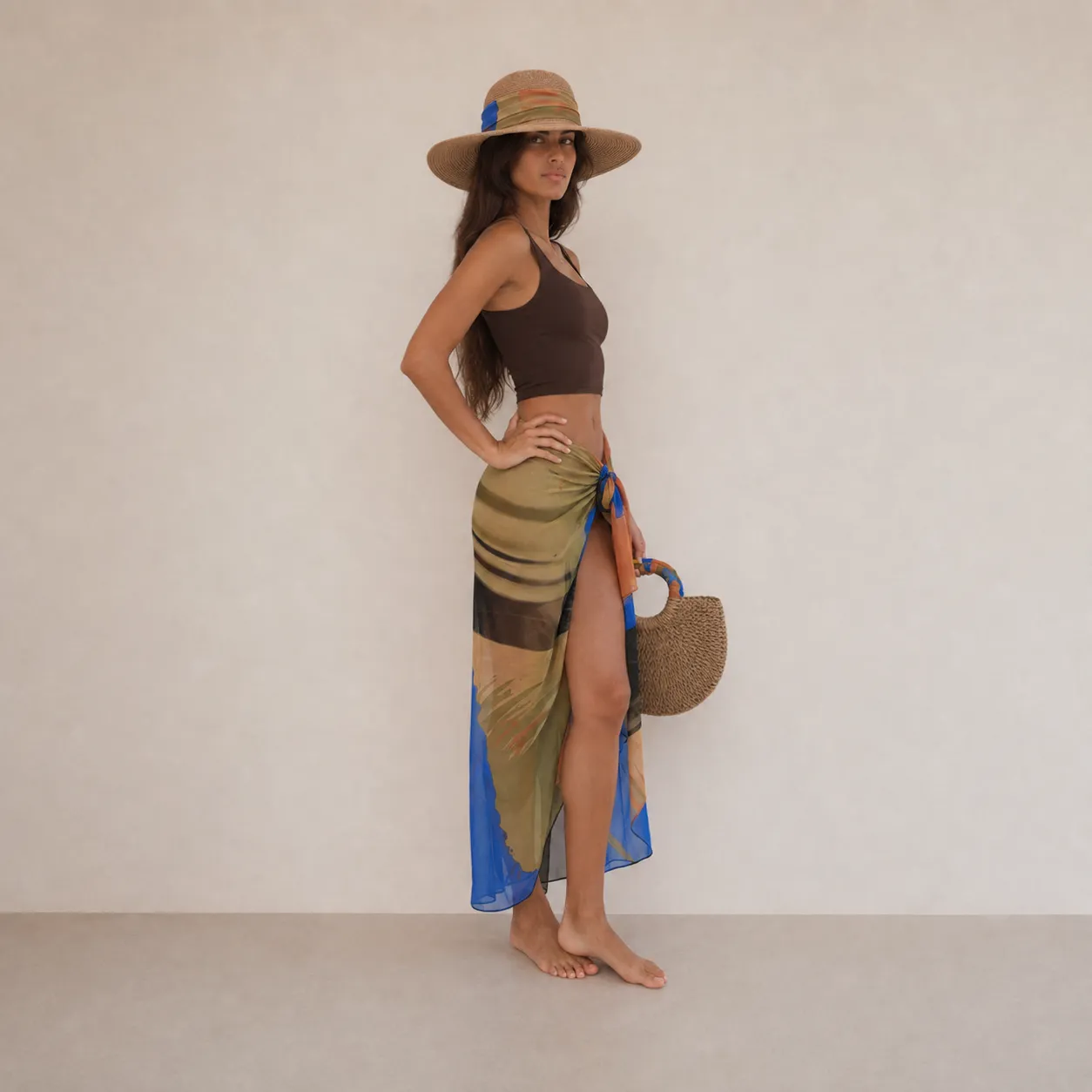 Pack Dakhla : Paréo, Cabas Bohème et Chapeau Dakhla – Image 4