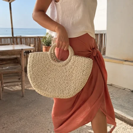 Luna – Sac demi-lune bohème à double porté